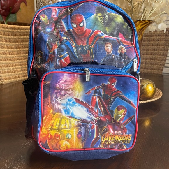 Marvel Avengers Kids Backpack - Red, Blue, Yellow - Picture 3 of 9